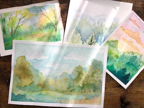 watercolors-2-landscapes